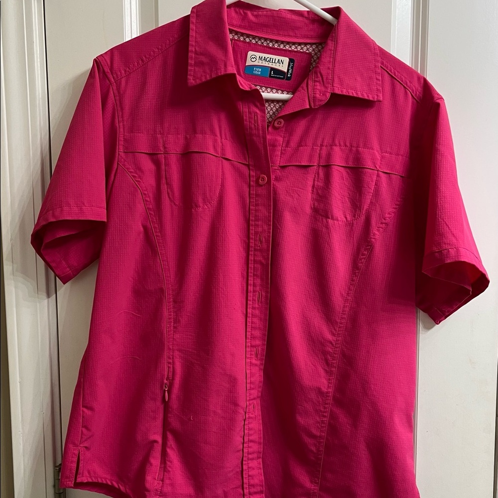 Hot Pink Magellan Fish Shirt